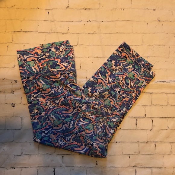 Victoria's Secret Pants - Victorias Secret yoga crop pants blue multicolored small GUC